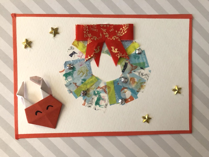 クリスマス　マスキングテープ　装飾　カード